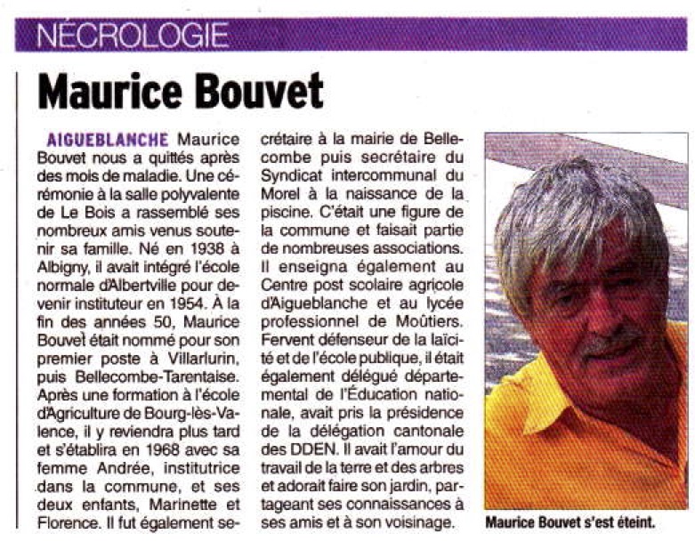 Maurice Bouvet dans le DL